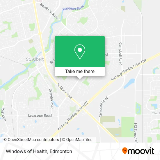 Windows of Health map