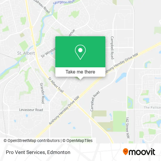Pro Vent Services map