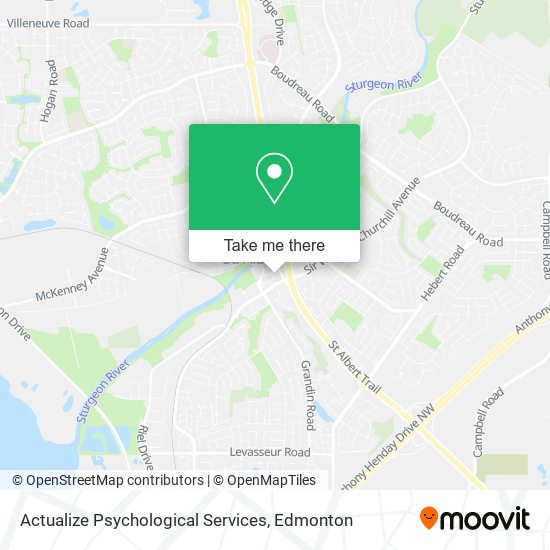 Actualize Psychological Services map
