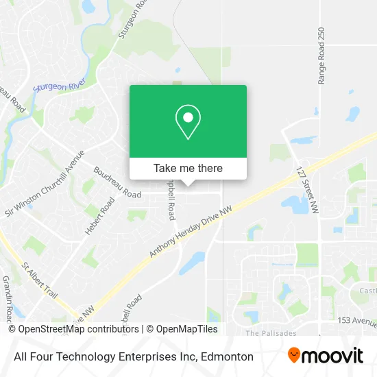 All Four Technology Enterprises Inc map