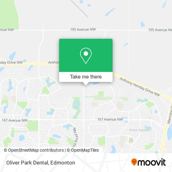 Oliver Park Dental map