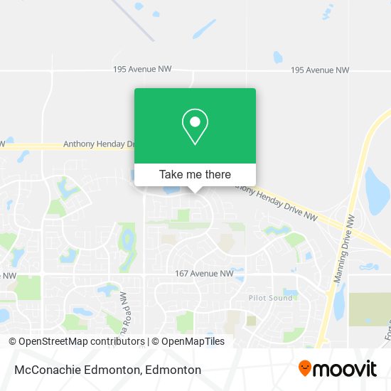 McConachie Edmonton map