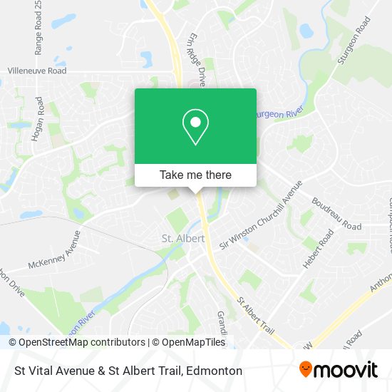 St Vital Avenue & St Albert Trail map