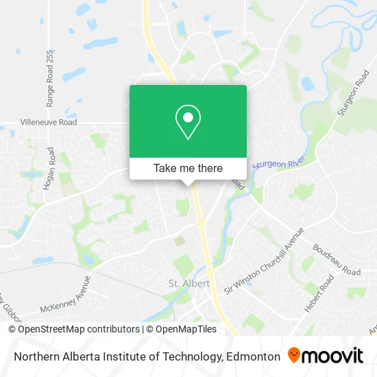 Northern Alberta Institute of Technology map