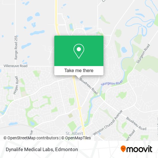 Dynalife Medical Labs map