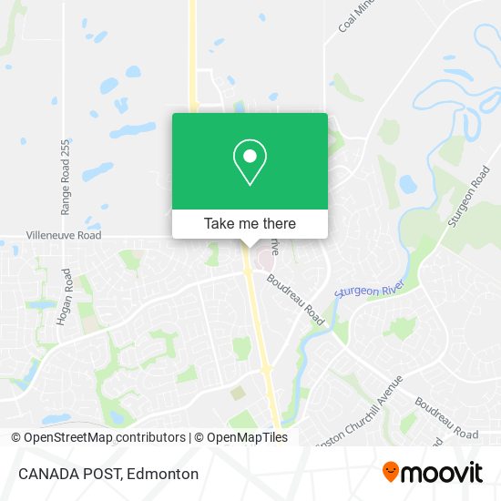 CANADA POST map