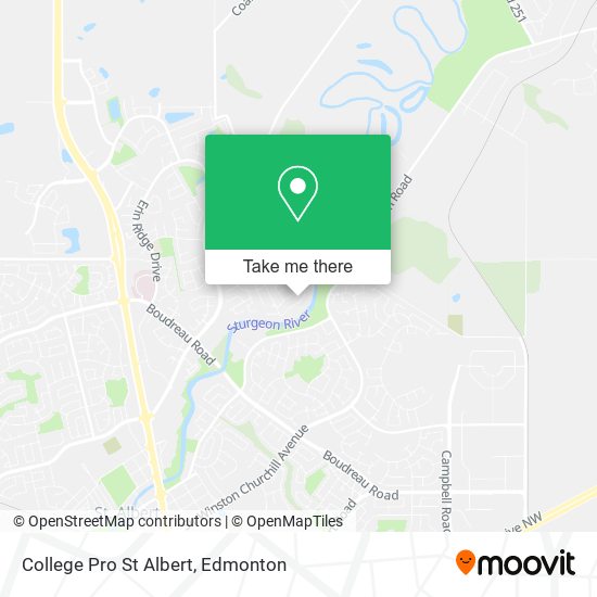 College Pro St Albert map