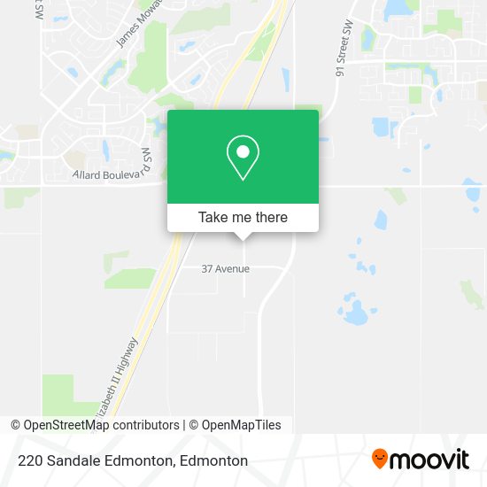 220 Sandale Edmonton map