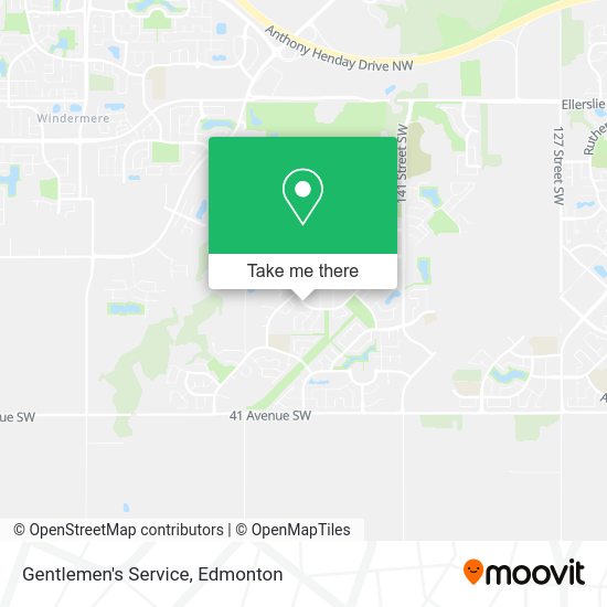 Gentlemen's Service map