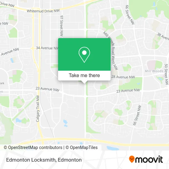 Edmonton Locksmith map
