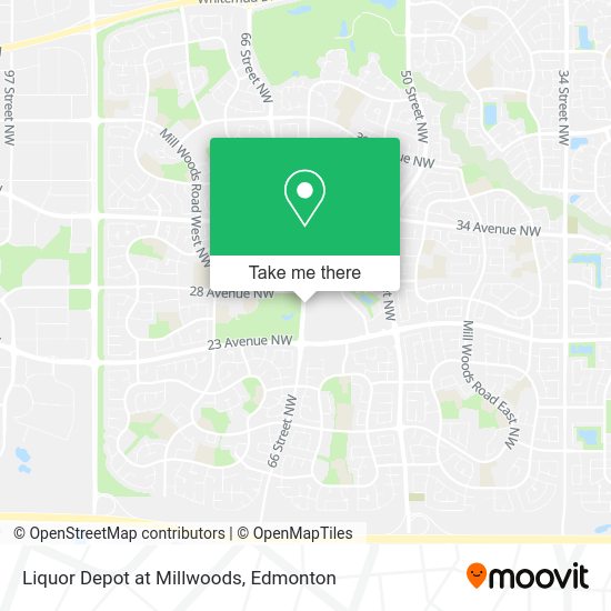 Liquor Depot at Millwoods plan