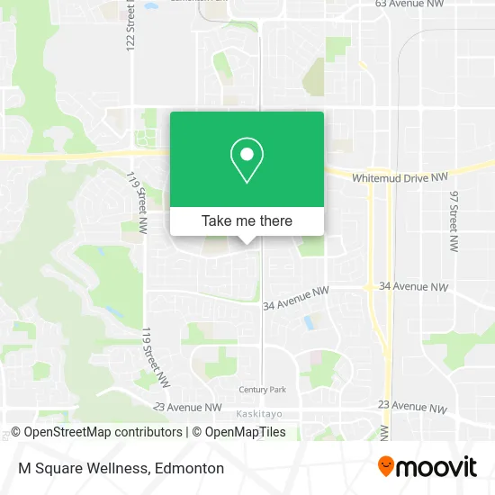 M Square Wellness map