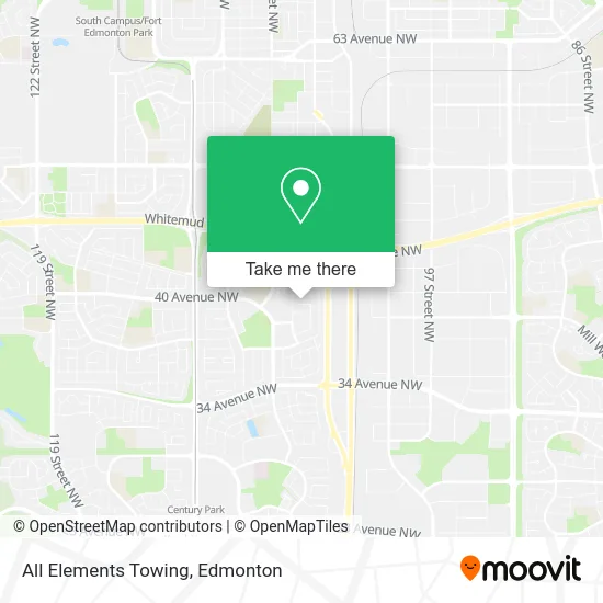 All Elements Towing map