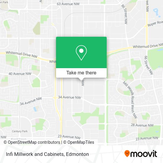 Infi Millwork and Cabinets map