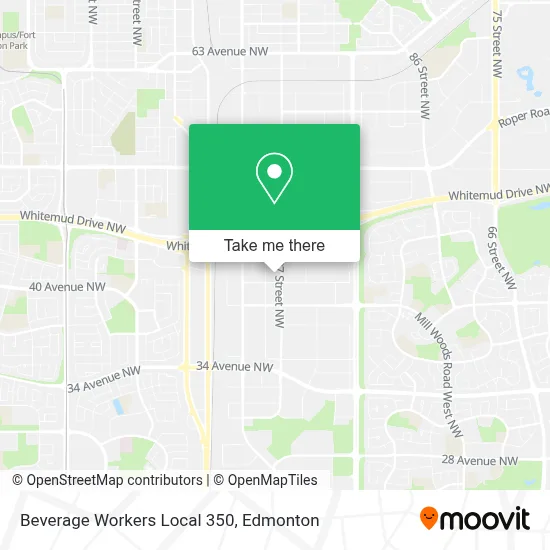 Beverage Workers Local 350 map