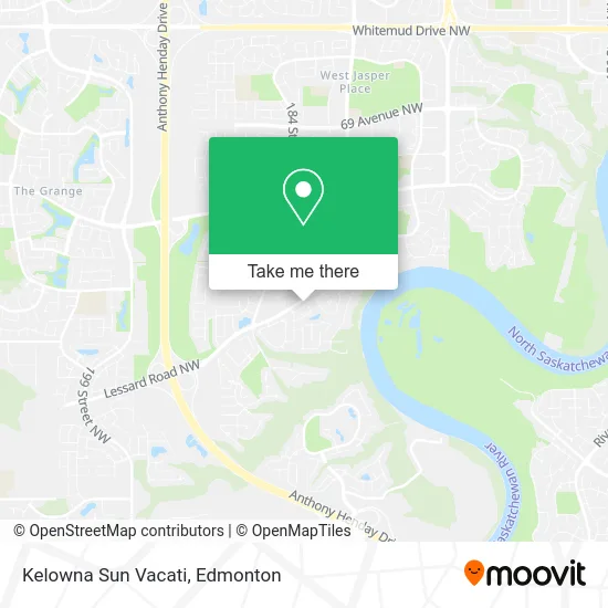Kelowna Sun Vacati map