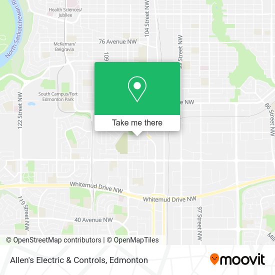 Allen's Electric & Controls map
