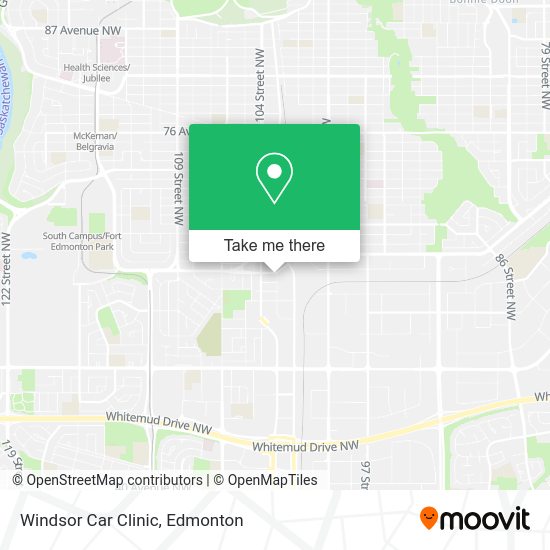 Windsor Car Clinic map