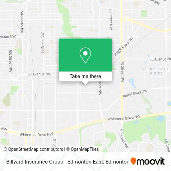 Billyard Insurance Group - Edmonton East map