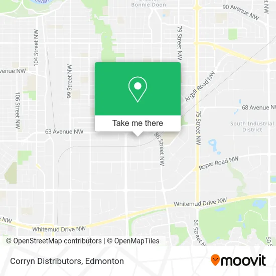 Corryn Distributors map