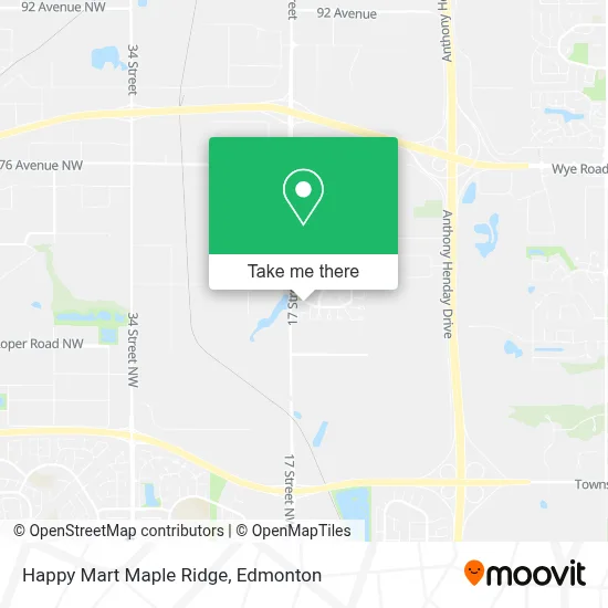Happy Mart Maple Ridge map