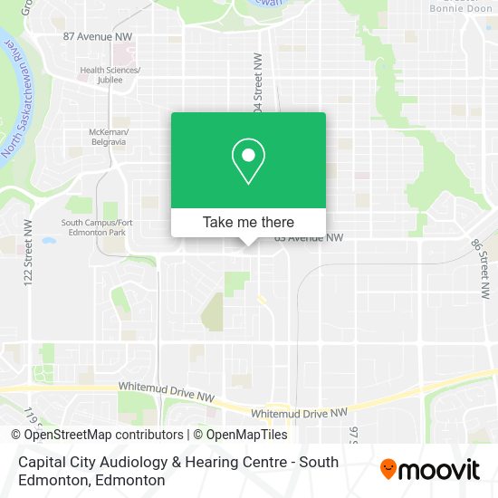 Capital City Audiology & Hearing Centre - South Edmonton map