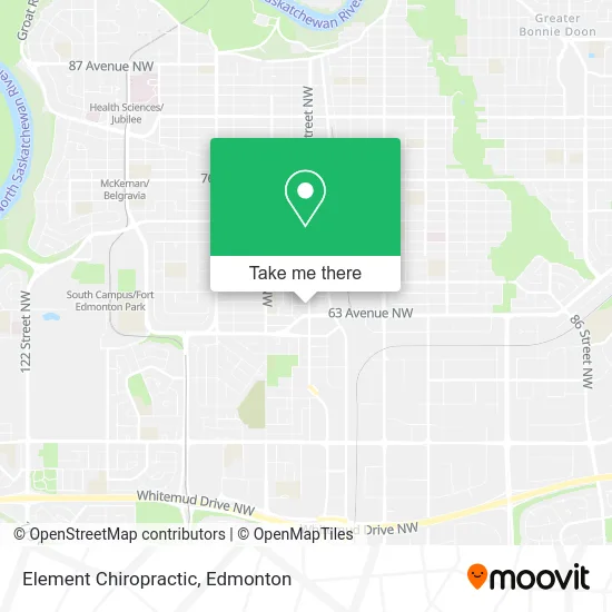 Element Chiropractic map