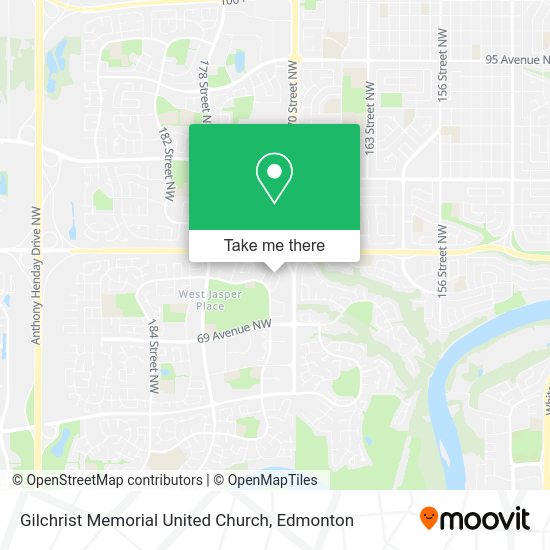 Gilchrist Memorial United Church map