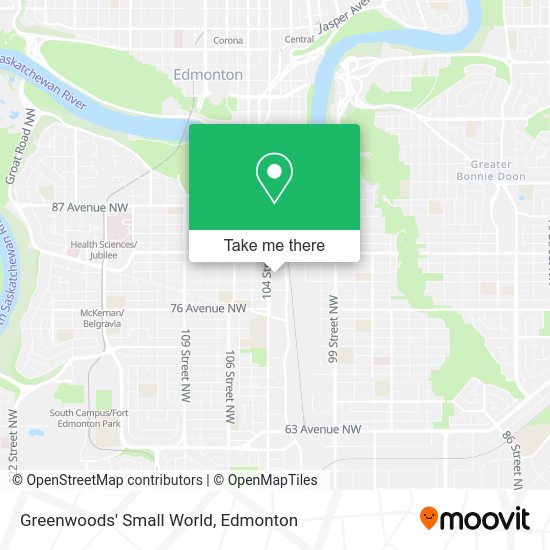 Greenwoods' Small World map
