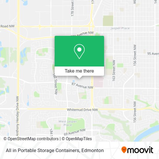 All in Portable Storage Containers map