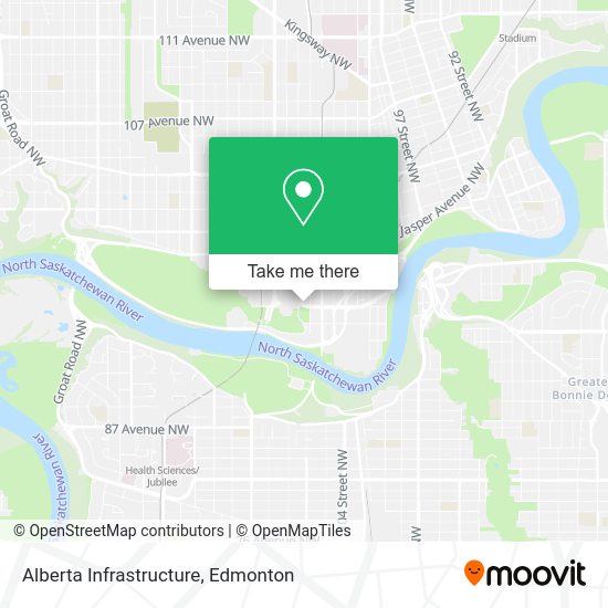 Alberta Infrastructure map