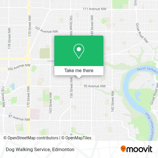 Dog Walking Service map