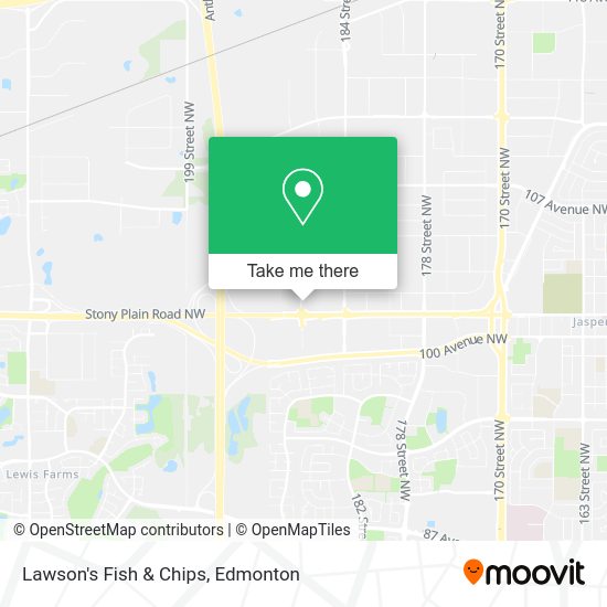 Lawson's Fish & Chips map