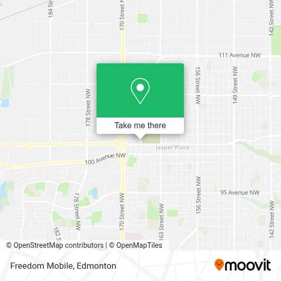 Freedom Mobile map