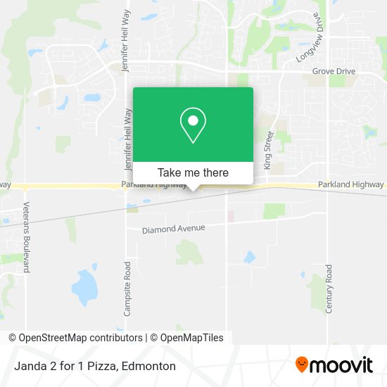 Janda 2 for 1 Pizza map