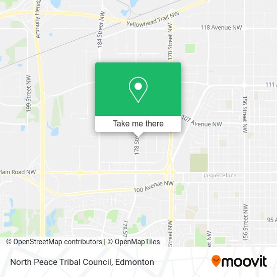 North Peace Tribal Council map