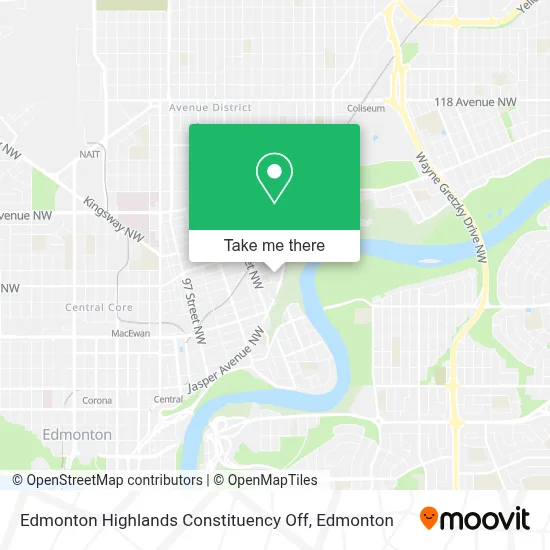 Edmonton Highlands Constituency Off map