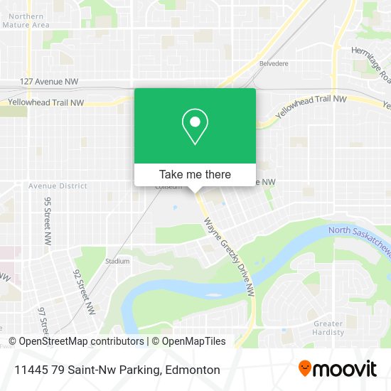 11445 79 Saint-Nw Parking map