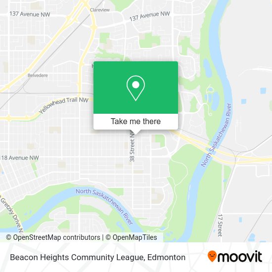 Beacon Heights Community League map