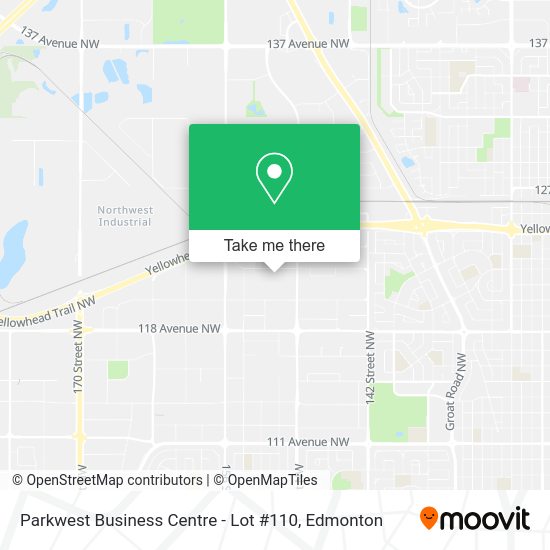 Parkwest Business Centre - Lot #110 map
