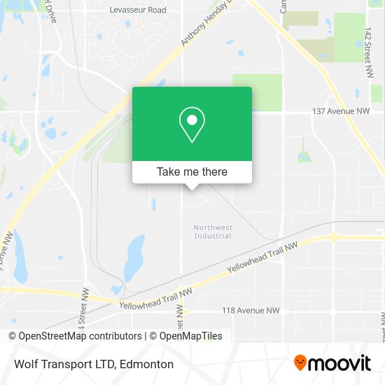 Wolf Transport LTD map
