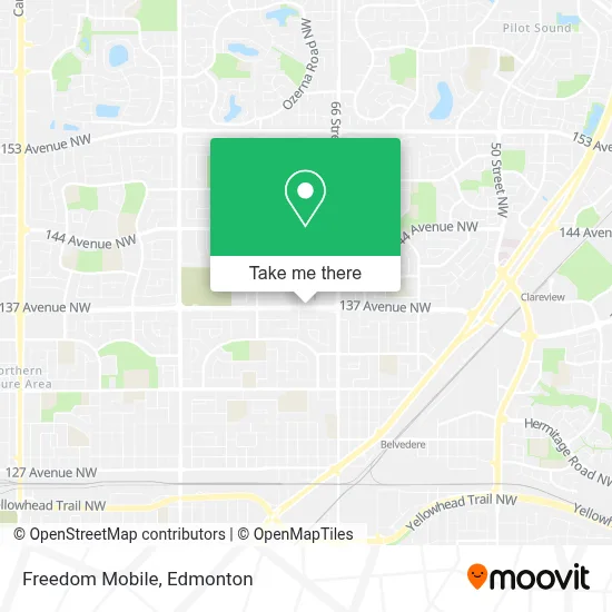 Freedom Mobile map