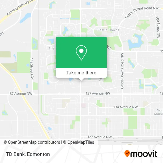TD Bank map