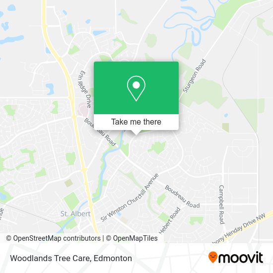 Woodlands Tree Care map