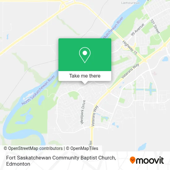 Fort Saskatchewan Community Baptist Church map