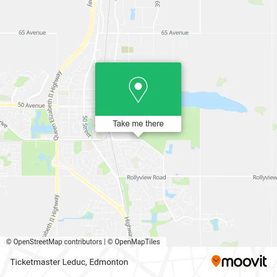 Ticketmaster Leduc map