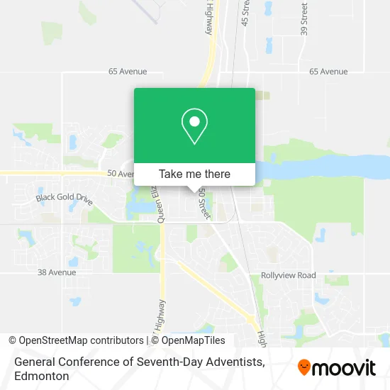 General Conference of Seventh-Day Adventists map