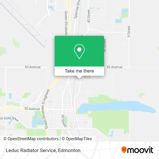 Leduc Radiator Service map