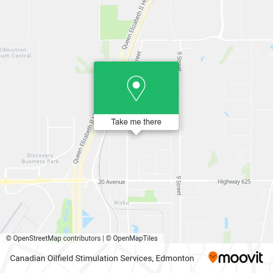 Canadian Oilfield Stimulation Services map