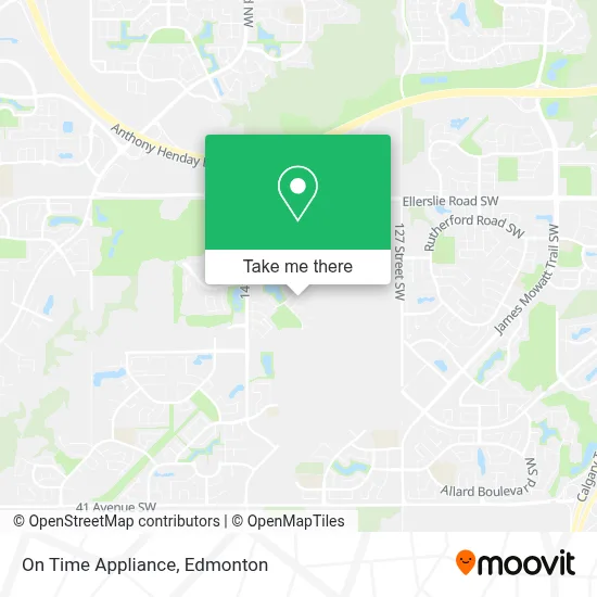 On Time Appliance map